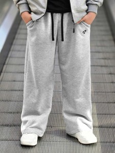 Spodnie BAGGY szary melanż Vice City