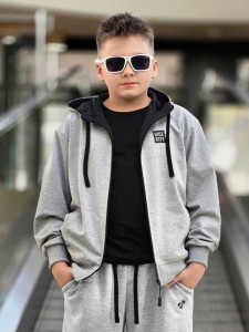 Bluza dresowa Vice City Szary Melanż