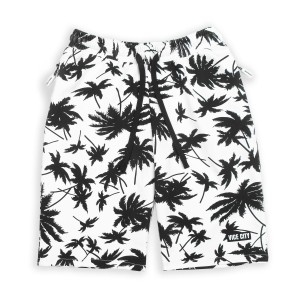 Hurt Krótkie Spodenki Vice City PRINT Białe  