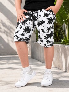 Krótkie Spodenki Vice City PRINT Białe 