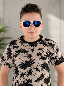 T-shirt Vice City PRINT Beż