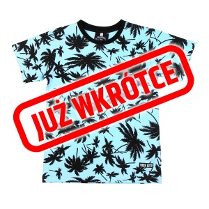T-shirt Vice City Druk PRINT Niebieski 
