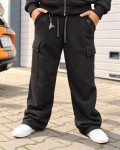 Spodnie Baggy Bojówki Czarne Vice City Cargo